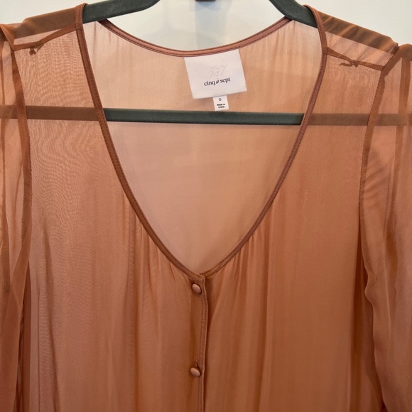 Cinq a Sept sheer tiered dress from 2014 - Picture 3 of 5